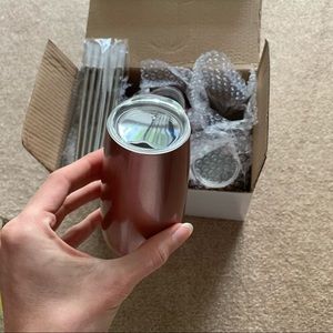 Rose Gold Stainless Steel Champagne Tumblers